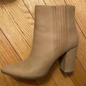 Nude Heel Booties
